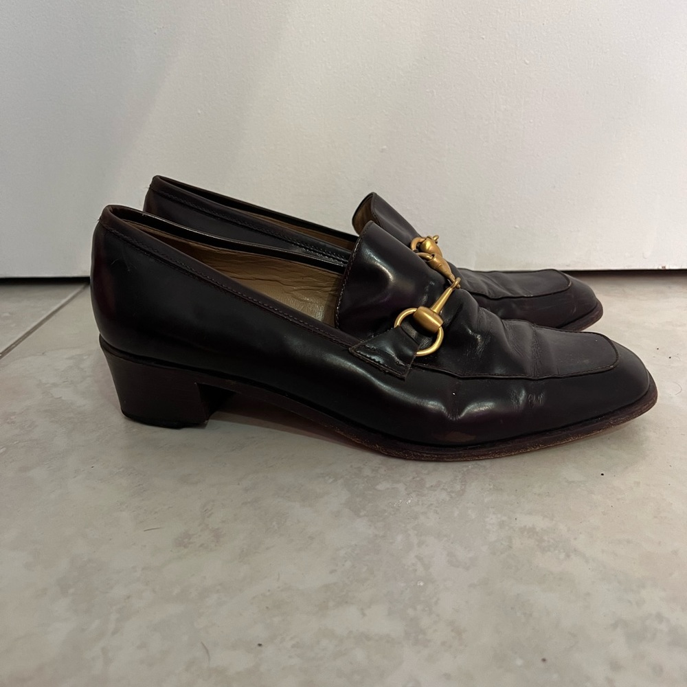 FINAL SALE Gucci Horse Bit Penny Loafers